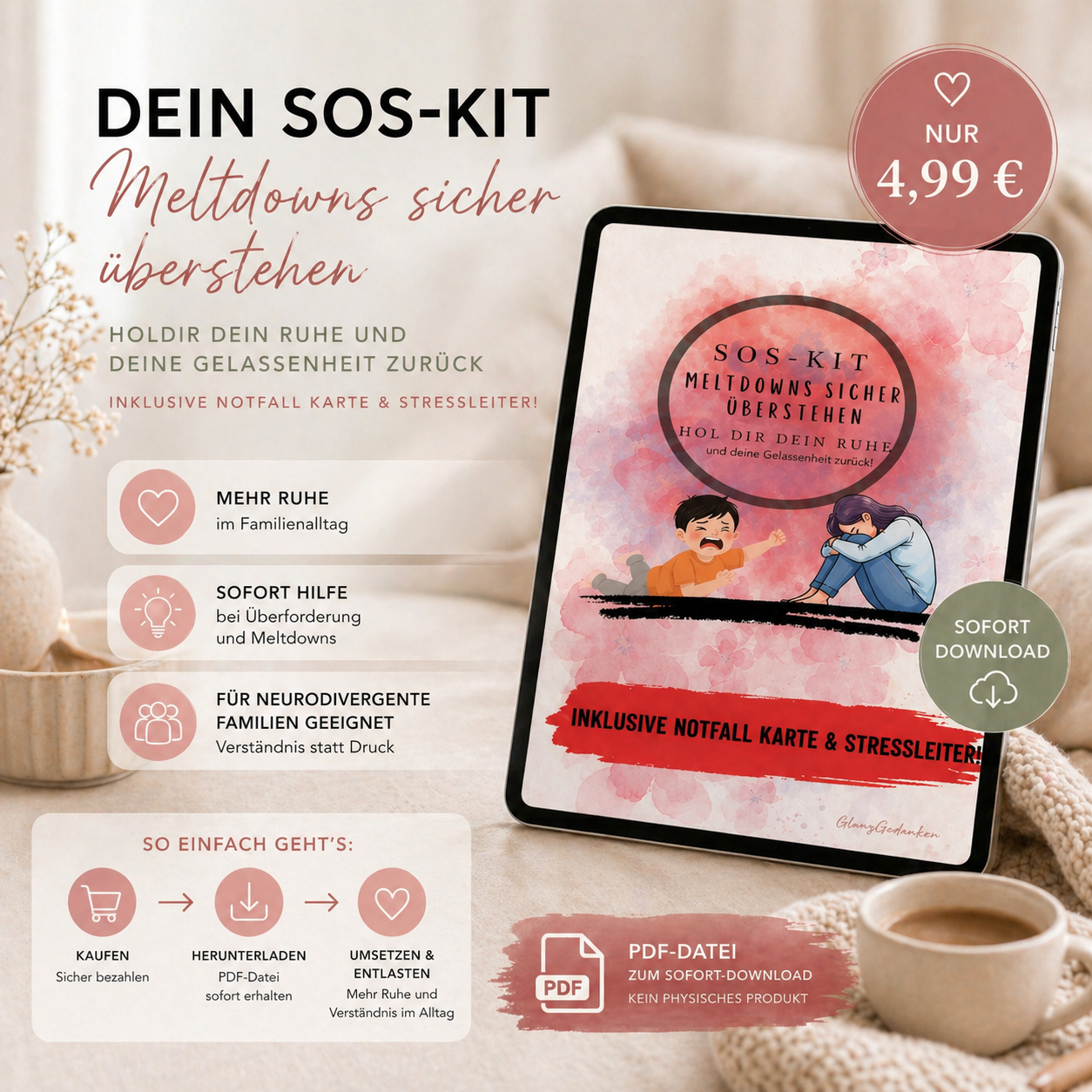 SOS-Kit Meltdown begleiten – PDF zum Sofort-Download