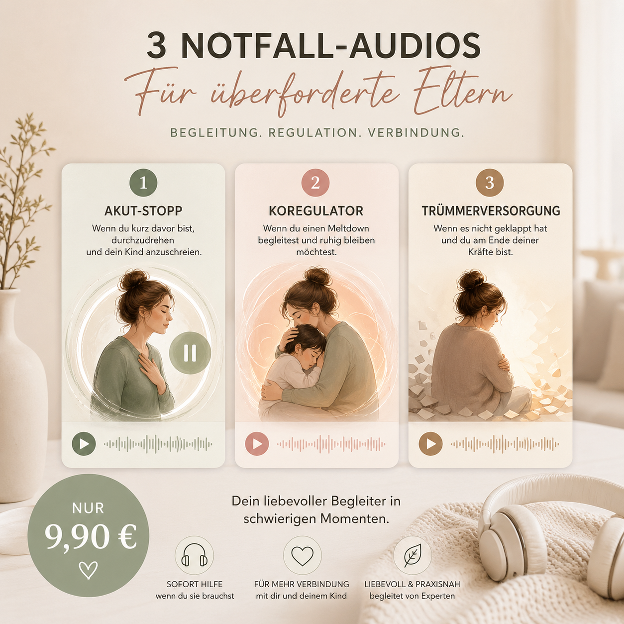 Notfall Audios – Akut-Support bei Überreizung und Meltdowns