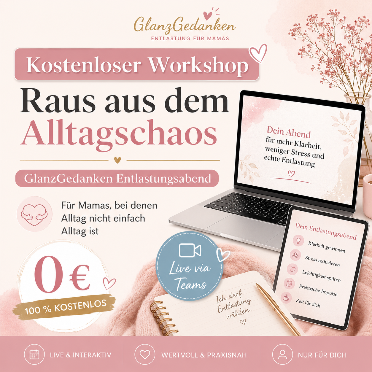 Raus aus dem Alltagschaos - KOSTENLOSER WORKSHOP